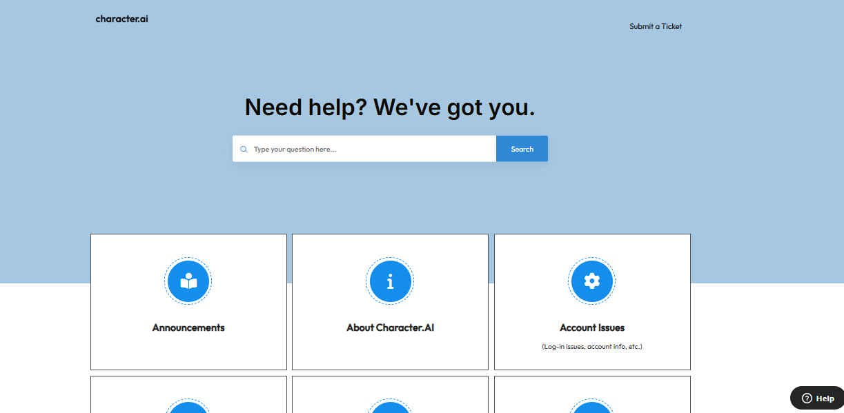contact character ai support