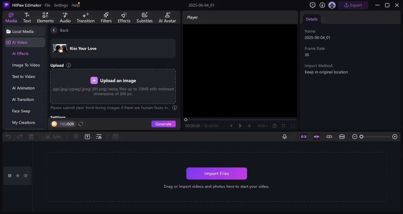 AI kiss videos Step 2