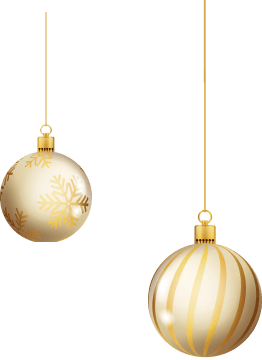 xmas gold balloon