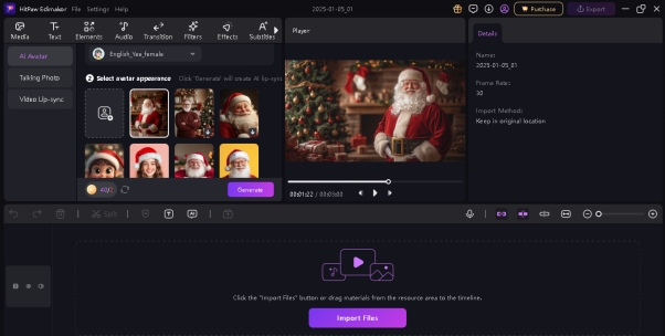 preview and export the video