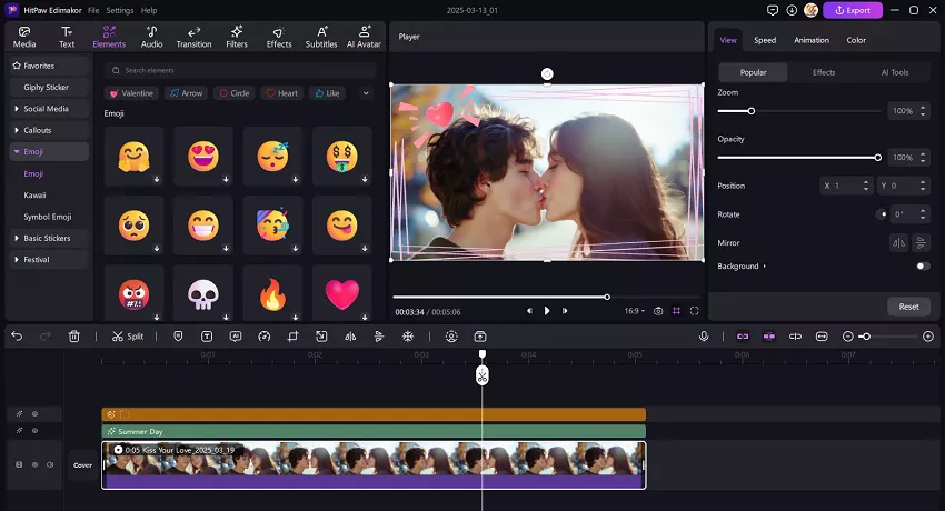 AI kiss videosStep 3