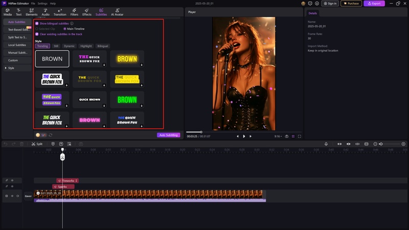 Click Generate to Dub a TikTok Video