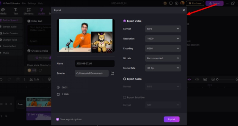 fredbear voice impression