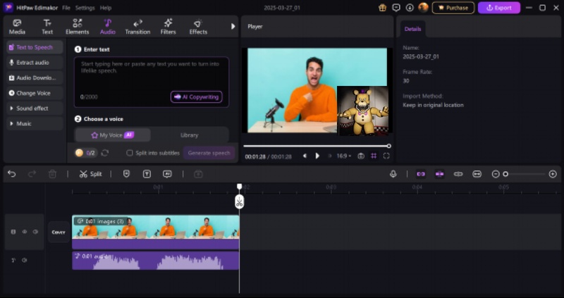 fredbear voice lines animated