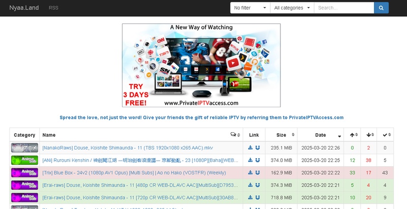 sites like animeclips online nyaa.land