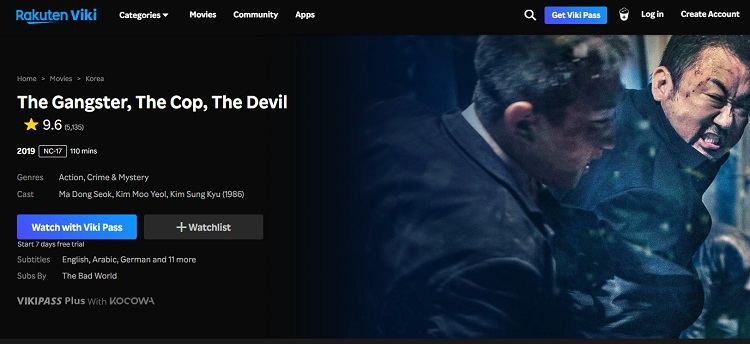 the gangster the cop the devil viki