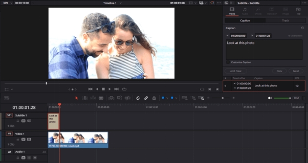 add and adjust subtitle text