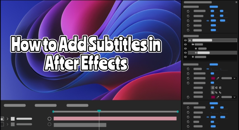 after effects subtitle