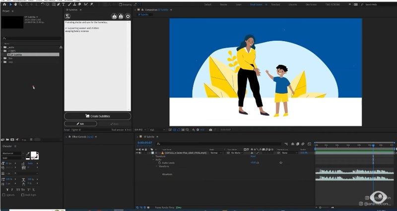 aeの無料字幕テンプレート