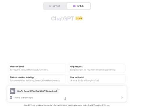 chatgpt 轉錄