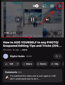 아이폰에서 유튜브 TV 폐쇄 자막 끄는 방법2