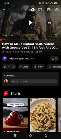 안드로이드에서 유튜브 TV 폐쇄 자막 끄는 방법1