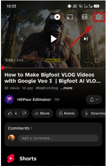 안드로이드에서 유튜브 TV 폐쇄 자막 끄는 방법2