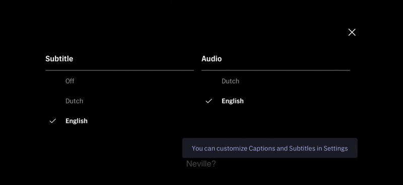 how to turn subtitles off on disney plus on roku