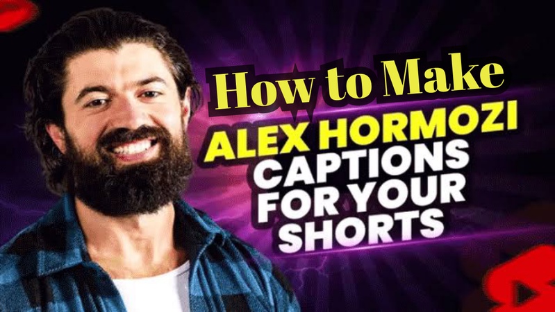 make alex hormozi captions
