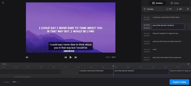 clideo merge subtitles 2