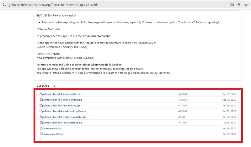 pytranscriber step 1