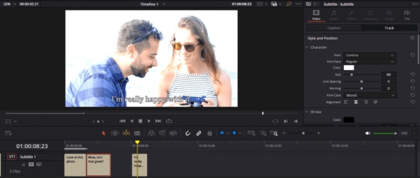repeat and stylize subtitles
