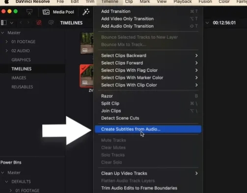 save subtitles and export the video