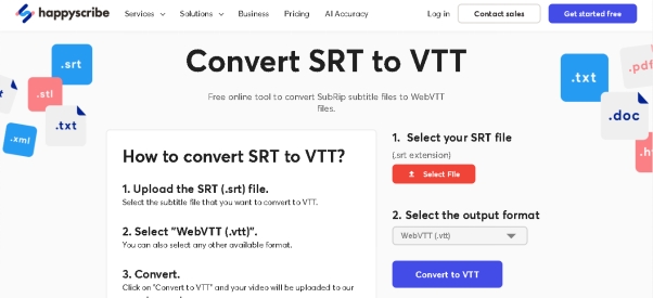 srt format vs vtt format