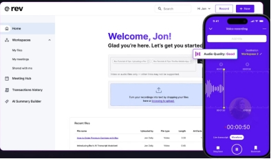 transcription websites like rev