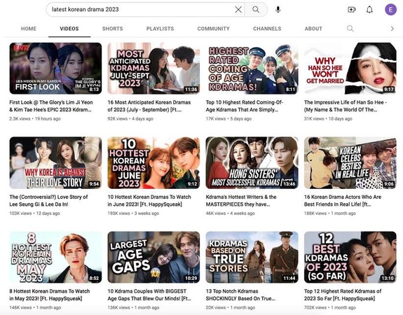 영어로 더빙된 유튜브 한국 드라마