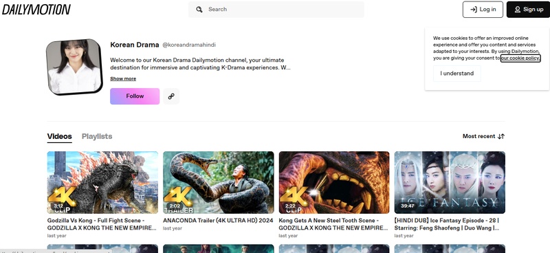 영어로 더빙된 Dailymotion 한국 드라마