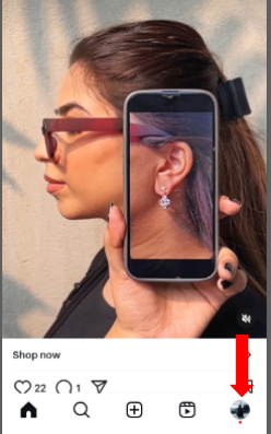 access your instagram reels profile