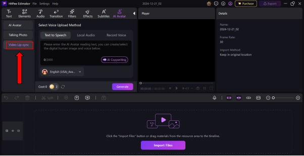 add text to speech to faceless videos