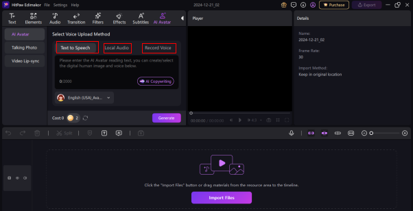bring in a voice and picture to faceless videos