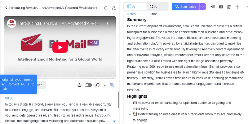 可以請chatgpt總結youtube影片嗎