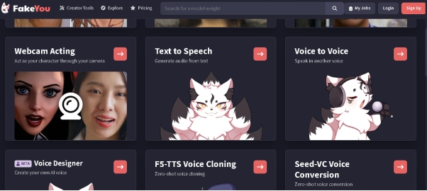 celebrity text to speech fakeyou