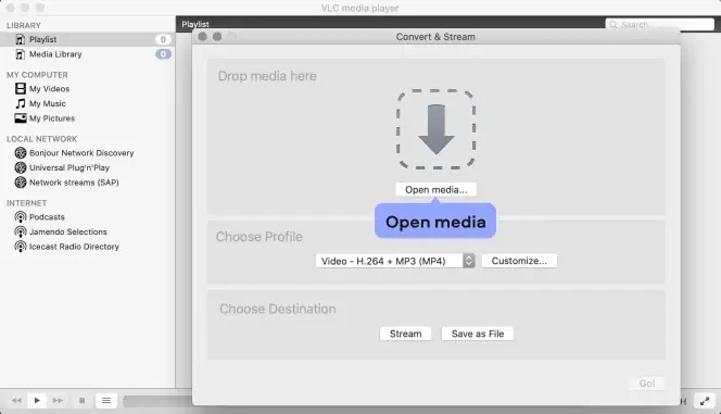 change mkv to mp4 with vlc
