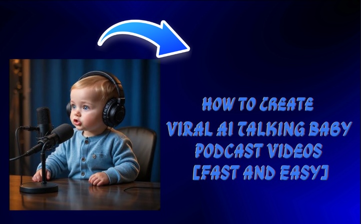 create viral ai baby podcast video