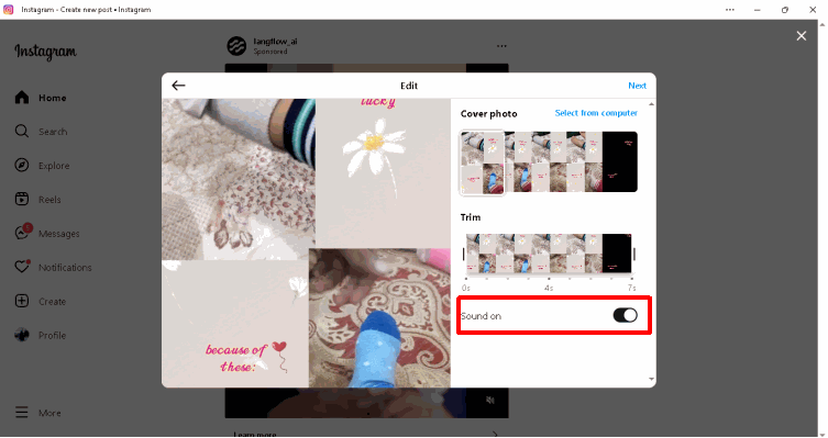 extract audio from ig reel