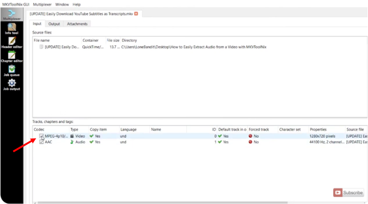 extract audio from mkv handbrake