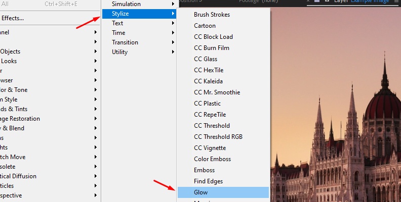 how to create glow effect in after effects