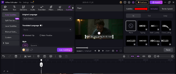 kdenlive text subtitles