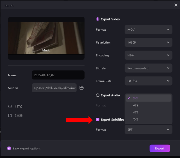 kdenlive video editor subtitles