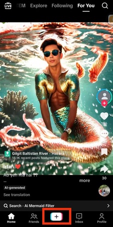 mermaid filter tiktok