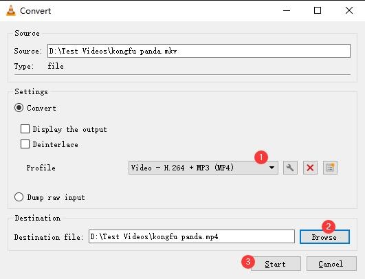 mkv to mp4 conversion vlc