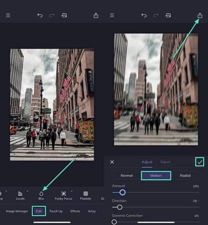 motion blur effect app free