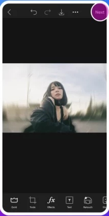 motion blur effect capcut