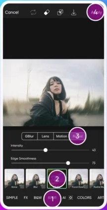 motion blur effect davinci resolve