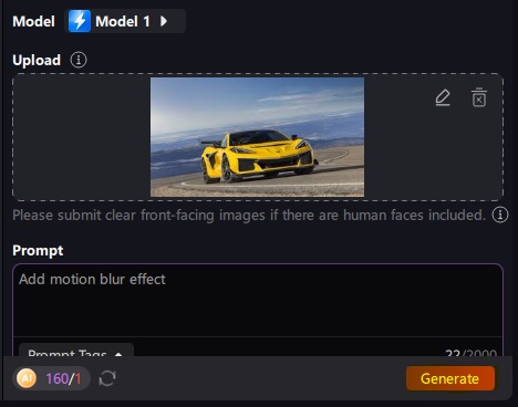motion blur effect video online