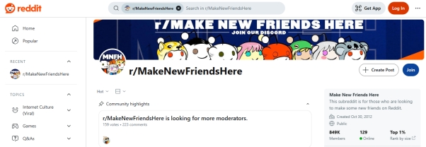 omegle アプリの代わり redditr makenewfriendshere