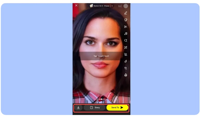 enregistrer et partager votre photo