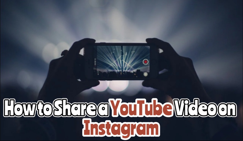 share youtube video on instagram