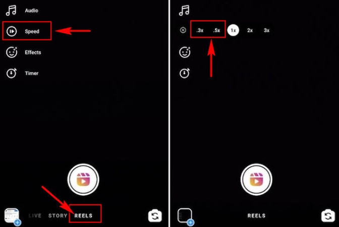 폰에서 인스타 릴스 배속