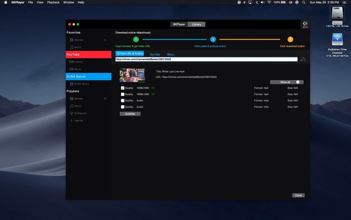 5kplayer mov file player